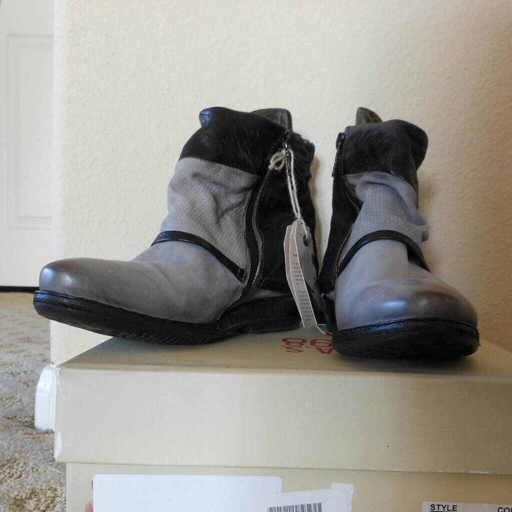 A.S. 98 Genuine Leather Booties